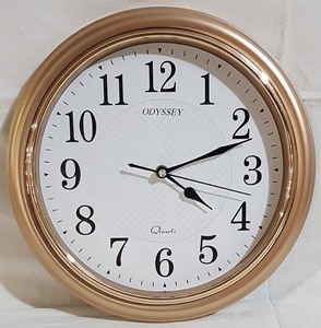 Часы настенные пластик, D=31 см (9053-G)