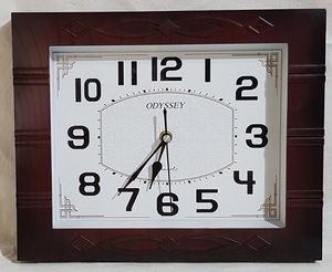Часы настенные пластик, 32х25 см (9027-BR)