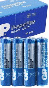 R3 GP PowerPlus AAA Shrink 4 Heavy Duty 1.5V (40/200/1000)
