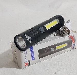Фонарик аккум. ручной, COB, шнур USB, коробка, Н-740 (60)