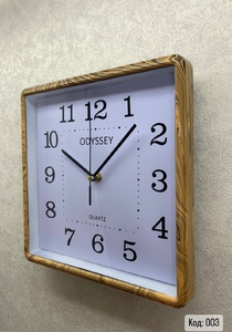 Часы настенные пластик, 25*25см, золото (903)