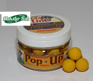 Бойлы плавающие POP-UP GeoLine 60гр 14мм Ананас