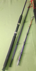 Спиннинг штекер Крокодил Feeder, 2 част, 3 вершинки, 100-250гр, 2,1м