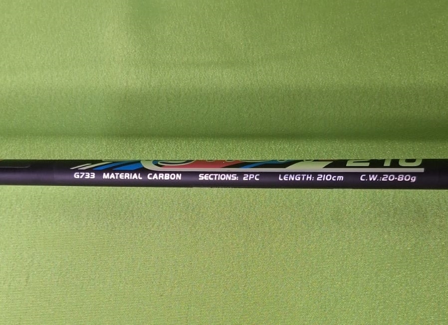 Спиннинг штекер BigFish carbon, 2х частн, 2е верш, 20-80гр, 2,7м
