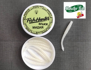 Силикон FLICKS (в упаковке 10шт) белый роз стружка