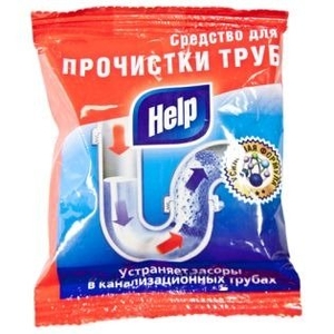 HELP АНТИЗАСОР Средство для прочистки труб саше 90гр.4-0399 (6/60)