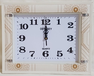 Часы настенные, пластик, 32х25см, (697-А)