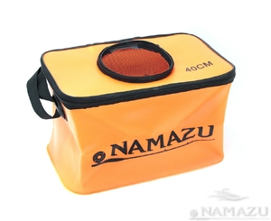 N-BOX23, Сумка-кан Namazu складная с окном, размер 40*24*24, материал ПВХ, цвет оранж.