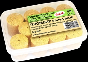 Технопланктон "Гидропланктон" в КОНТЕЙНЕРЕ (80г*11шт) пломбир сливочный