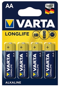 LR6 Varta LONGLIFE AA BL4 Alkaline 1.5V (4106) (4/80/400)