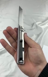 Нож охотничий TANTO серебро