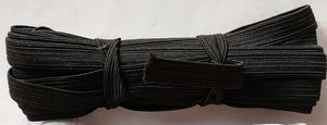 Резинка узкая 3м, черная (1/10), Россия
