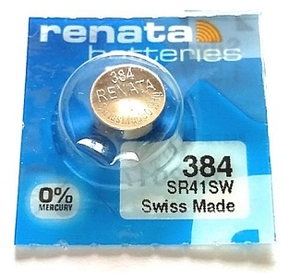 SR384 Renata (SR41SW) Silver Oxide 1.55V (10/100)