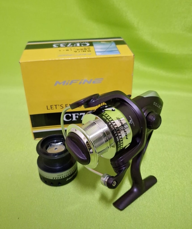 Катушка Mifine CF731, 5.2:1, 2 шпули, 1 подшип.