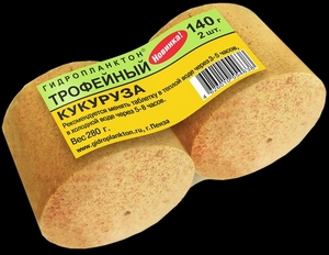 Гидропланктон "ТРОФЕЙНЫЙ" (140г*2шт) кукуруза