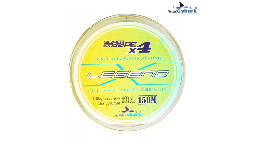 Шнур EastShark Legend X4 150м 0,12мм #0,6 желтый (1212212)
