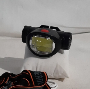 Фонарик налобный аккумуляторный, COB LED, 304-COB